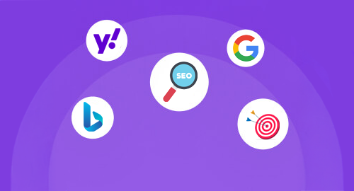SEO optimization background graphic